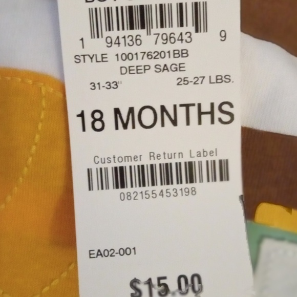 FIRST IMPRESSIONS: Baby Boy's DUMP TRUCK Appliqué Romper / Onesie - Picture 3 of 4